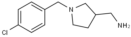 (1-(4-chlorobenzyl)pyrrolidin-3-yl)methanamine Structure