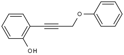 2-(3-Phenoxy-1-propyn-1-yl)phenol Structure