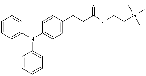 2-(trimethylsilyl)ethyl 3-(4-(diphenylamino)phenyl)propanoate Structure