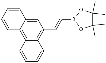 1,3,2-Dioxaborolane, 4,4,5,5-tetramethyl-2-[(1E)-2-(9-phenanthrenyl)ethenyl]- Structure