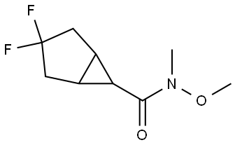 3,3-difluoro-N-methoxy-N-methylbicyclo[3.1.0]hexane-6-carboxamide Structure