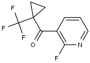 (2-Fluoropyridin-3-yl)[1-(trifluoromethyl)cyclopropyl]methanone Structure