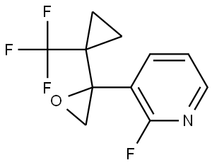 2-Fluoro-3-{2-[1-(trifluoromethyl)cyclopropyl]oxiran-2-yl}pyridine Structure