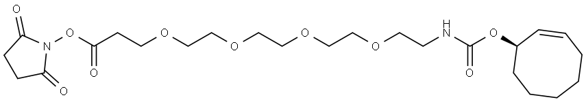 (2E)-TCO-PEG4-NHS ester Structure