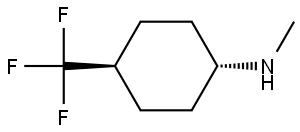 Cyclohexanamine, N-methyl-4-(trifluoromethyl)-, trans- Structure