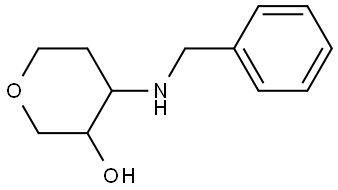 4-(benzylamino)tetrahydro-2H-pyran-3-ol Structure