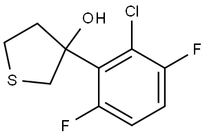 3-(2-Chloro-3,6-difluorophenyl)tetrahydrothiophene-3-ol Structure