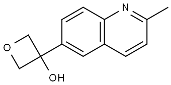 3-(2-methylquinolin-6-yl)oxetan-3-ol Structure