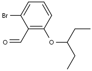 2-Bromo-6-(1-ethylpropoxy)benzaldehyde Structure