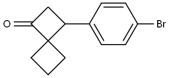 3-(4-bromophenyl)spiro[3.3]heptan-1-one Structure