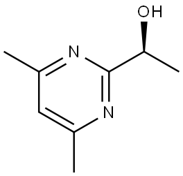 (S)-1-(4,6-dimethylpyrimidin-2-yl)ethan-1-ol Structure