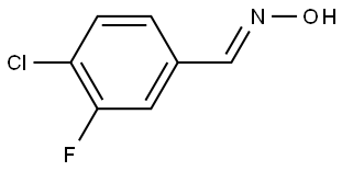 4-Chloro-3-fluorobenzaldoxime Structure