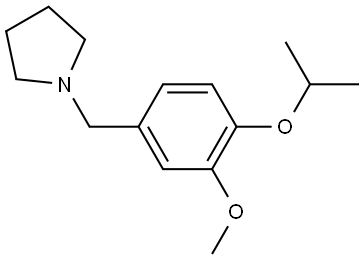 1-[[3-Methoxy-4-(1-methylethoxy)phenyl]methyl]pyrrolidine Structure