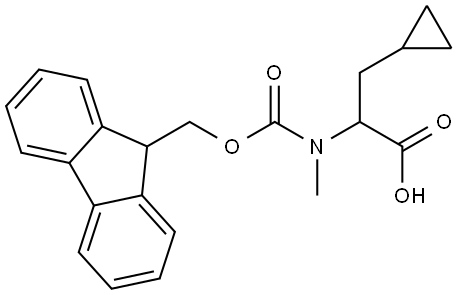 2-(N-Fmoc-N-methyl-amino)-3-cyclopropylpropanoic acid Structure