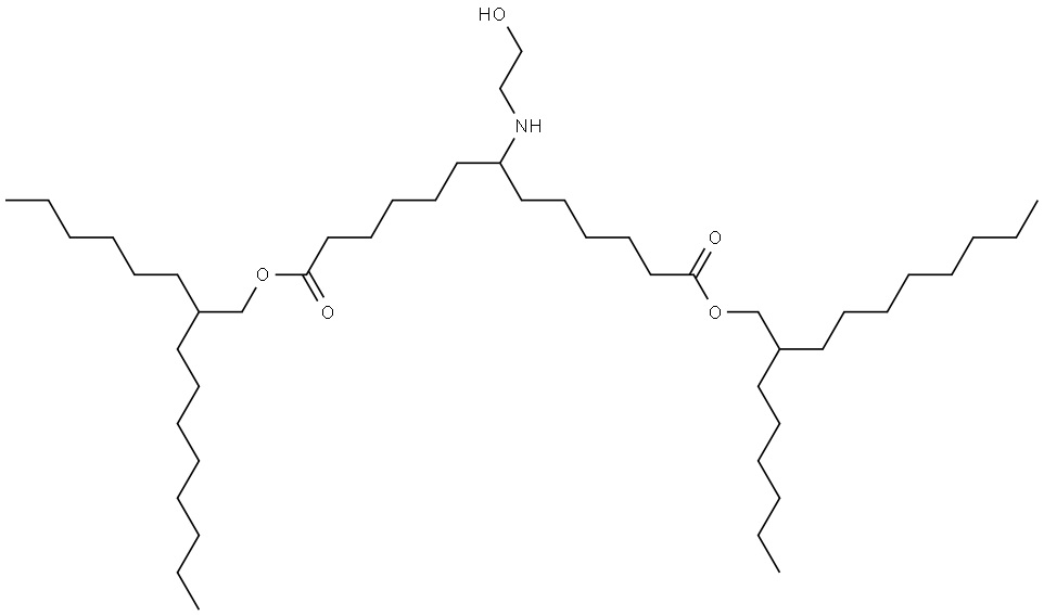 bis(2-hexyldecyl) 7-((2-hydroxyethyl)amino)tridecanedioate Structure