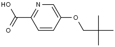 5-(2,2-Dimethylpropoxy)-2-pyridinecarboxylic acid Structure