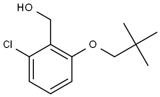 2-Chloro-6-(2,2-dimethylpropoxy)benzenemethanol Structure