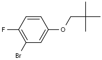 2-Bromo-4-(2,2-dimethylpropoxy)-1-fluorobenzene Structure