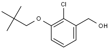 2-Chloro-3-(2,2-dimethylpropoxy)benzenemethanol Structure