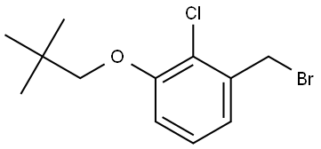 1-(Bromomethyl)-2-chloro-3-(2,2-dimethylpropoxy)benzene Structure