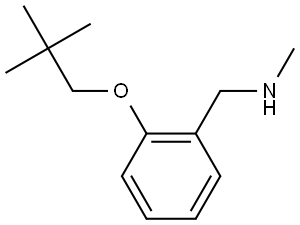 2-(2,2-Dimethylpropoxy)-N-methylbenzenemethanamine Structure