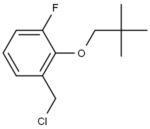 1-(Chloromethyl)-2-(2,2-dimethylpropoxy)-3-fluorobenzene Structure