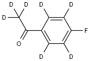 1-(4-fluorophenyl-2,3,5,6-d4)ethan-1-one-2,2,2-d3 Structure