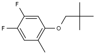 1-(2,2-Dimethylpropoxy)-4,5-difluoro-2-methylbenzene Structure