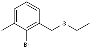 2-Bromo-1-[(ethylthio)methyl]-3-methylbenzene Structure