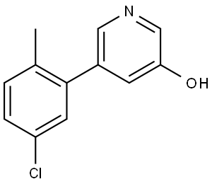 5-(5-Chloro-2-methylphenyl)-3-pyridinol Structure