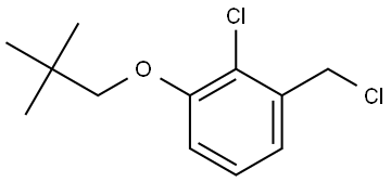 2-Chloro-1-(chloromethyl)-3-(2,2-dimethylpropoxy)benzene Structure