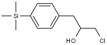 α-(Chloromethyl)-4-(trimethylsilyl)benzeneethanol Structure