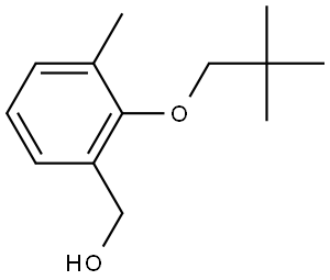 2-(2,2-Dimethylpropoxy)-3-methylbenzenemethanol Structure