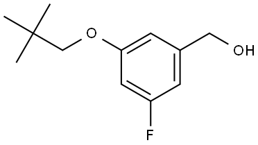 3-(2,2-Dimethylpropoxy)-5-fluorobenzenemethanol Structure