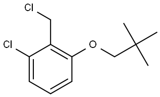 1-Chloro-2-(chloromethyl)-3-(2,2-dimethylpropoxy)benzene Structure