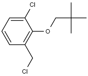 1-Chloro-3-(chloromethyl)-2-(2,2-dimethylpropoxy)benzene Structure