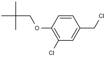 2-Chloro-4-(chloromethyl)-1-(2,2-dimethylpropoxy)benzene Structure