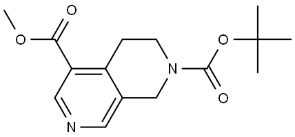 3,4-Dihydro-1H-[2,7]naphthyridine-2,5-dicarboxylic acid 2-tert-butyl ester 5-methyl ester Structure