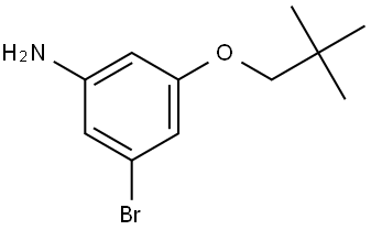 3-Bromo-5-(2,2-dimethylpropoxy)benzenamine Structure