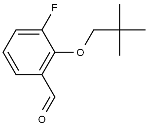 2-(2,2-Dimethylpropoxy)-3-fluorobenzaldehyde Structure