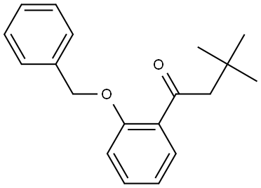 3,3-Dimethyl-1-[2-(phenylmethoxy)phenyl]-1-butanone Structure