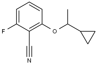 2-(1-Cyclopropylethoxy)-6-fluorobenzonitrile Structure