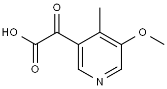 5-Methoxy-4-methyl-α-oxo-3-pyridineacetic acid Structure