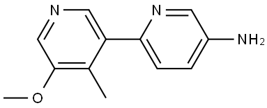 5'-Methoxy-4'-methyl[2,3'-bipyridin]-5-amine Structure