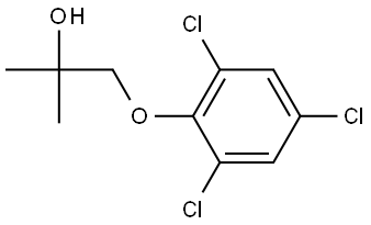 2-Methyl-1-(2,4,6-trichlorophenoxy)-2-propanol Structure