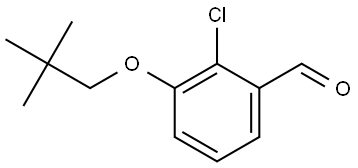 2-Chloro-3-(2,2-dimethylpropoxy)benzaldehyde Structure