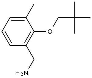 2-(2,2-Dimethylpropoxy)-3-methylbenzenemethanamine Structure