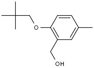 2-(2,2-Dimethylpropoxy)-5-methylbenzenemethanol Structure