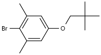 2-Bromo-5-(2,2-dimethylpropoxy)-1,3-dimethylbenzene Structure