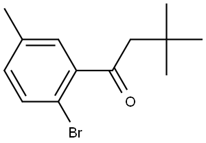 1-(2-Bromo-5-methylphenyl)-3,3-dimethyl-1-butanone Structure